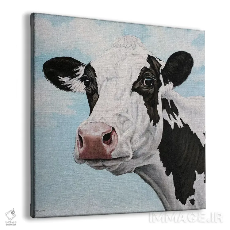 تابلو گاو شیری اثر کلارا باستین - نمای پرسپکتیو محصول