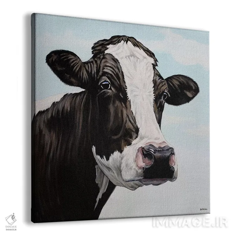تابلو گاو موو (نام کارتونی) اثر کلارا باستین - نمای پرسپکتیو محصول