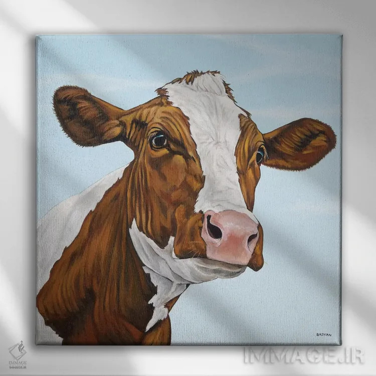 تابلو راستی (اسم حیوان) اثر کلارا باستین - نمای روبهرو روی دیوار