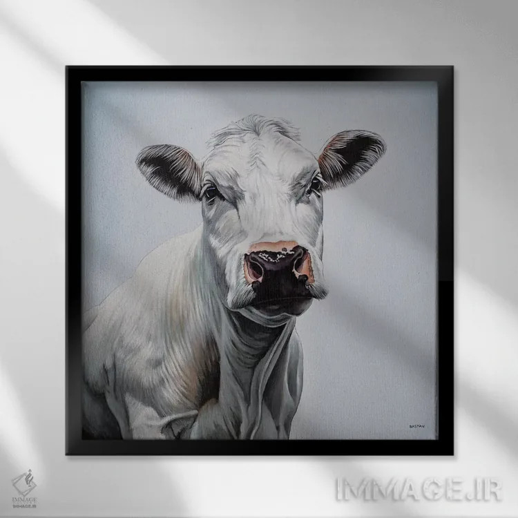 تابلو بلانش (اسم خاص) اثر کلارا باستین - نمای قابدار مشکی