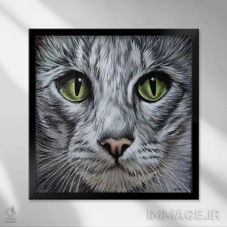 تابلو مایلو (اسم خاص) اثر کلارا باستین - نمای قابدار مشکی