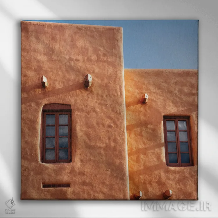 تابلو معماری سانتافه ۳ اثر بثانی یانگ - نمای روبهرو روی دیوار