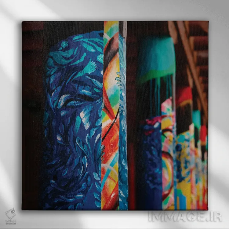 تابلو معماری سانتافه ۱۵ اثر بثانی یانگ - نمای روبهرو روی دیوار