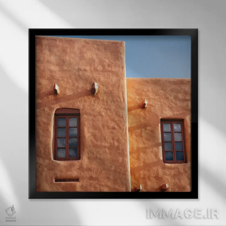 تابلو معماری سانتافه ۳ اثر بثانی یانگ - نمای قابدار مشکی