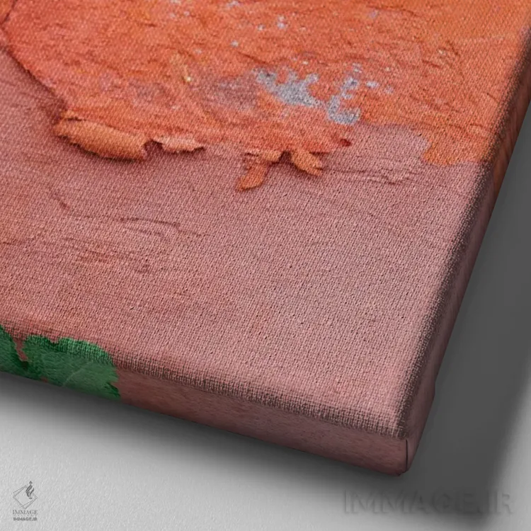 تابلو گلهای سانتافه ۲ اثر بثانی یانگ - نمای نزدیک بافت بوم