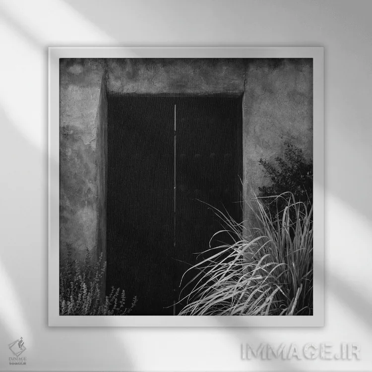 تابلو معماری سانتافه ۱۲ اثر بثانی یانگ - نمای قابدار سفید