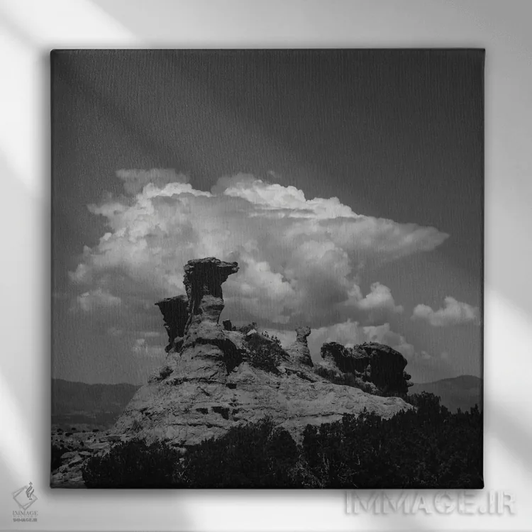 تابلو جاده مرتفع به تائوس اثر بثانی یانگ - نمای روبهرو روی دیوار