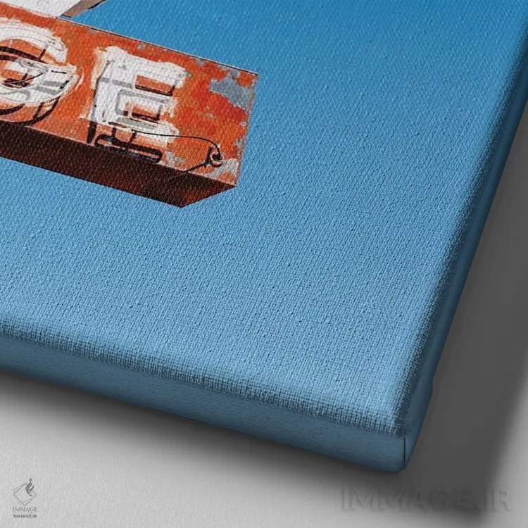 تابلو لانژ تریلرز وست اثر بثانی یانگ - نمای نزدیک بافت بوم