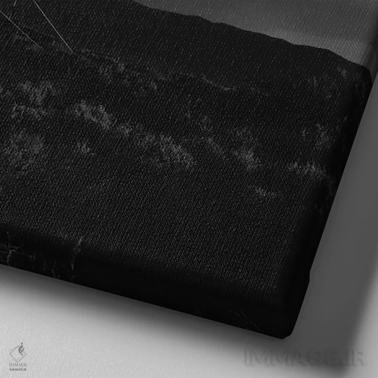 تابلو غروب کوههای تائوس ۴ اثر بثانی یانگ - نمای نزدیک بافت بوم