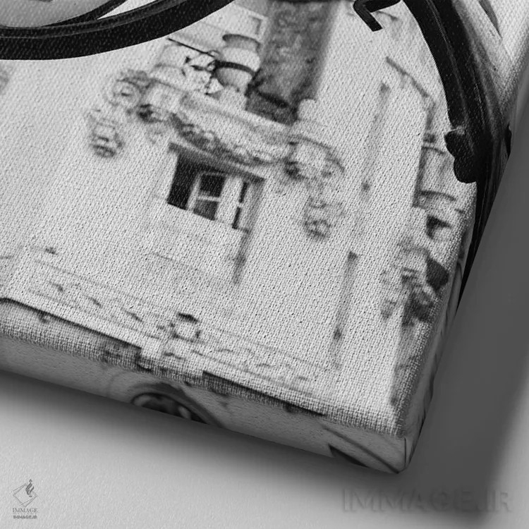 تابلو متروی پاریس ۵ اثر بثانی یانگ - نمای نزدیک بافت بوم