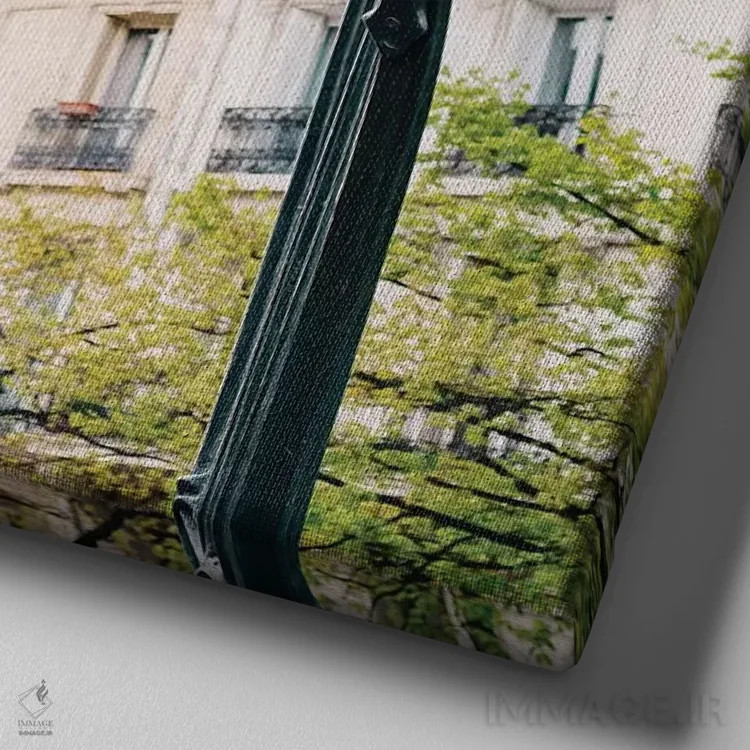 تابلو متروی پاریس ۲ اثر بثانی یانگ - نمای نزدیک بافت بوم