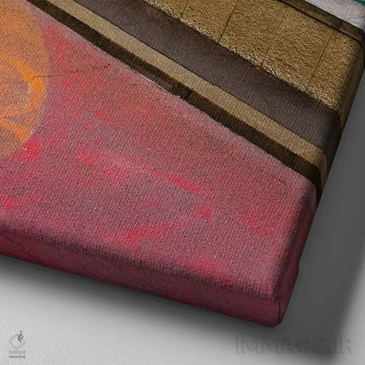 تابلو رود سن ۳ اثر بثانی یانگ - نمای نزدیک بافت بوم