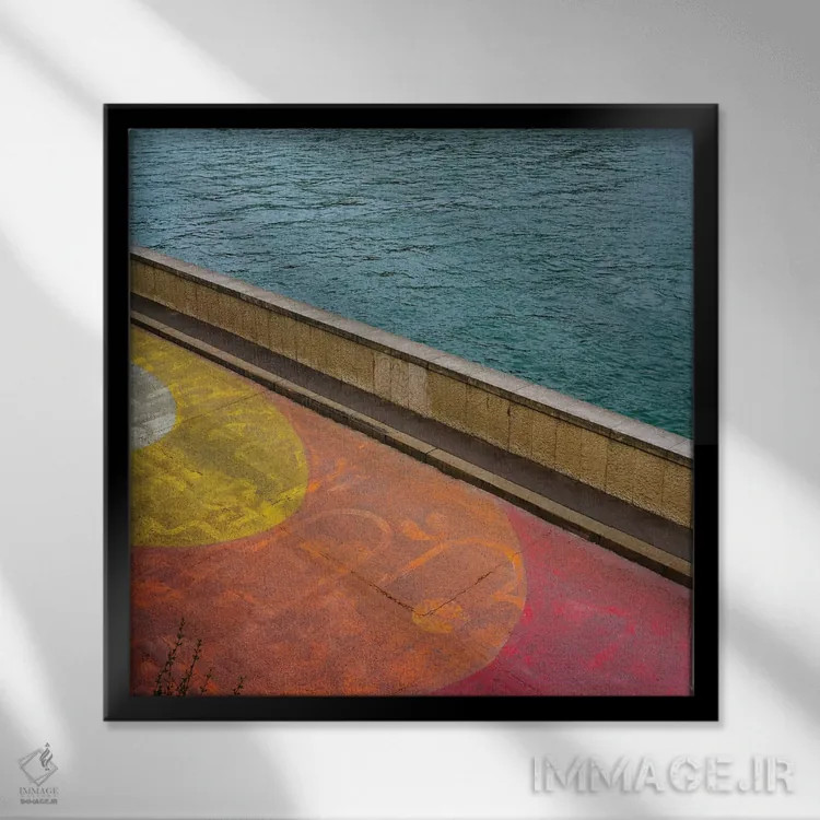 تابلو رود سن ۳ اثر بثانی یانگ - نمای قابدار مشکی