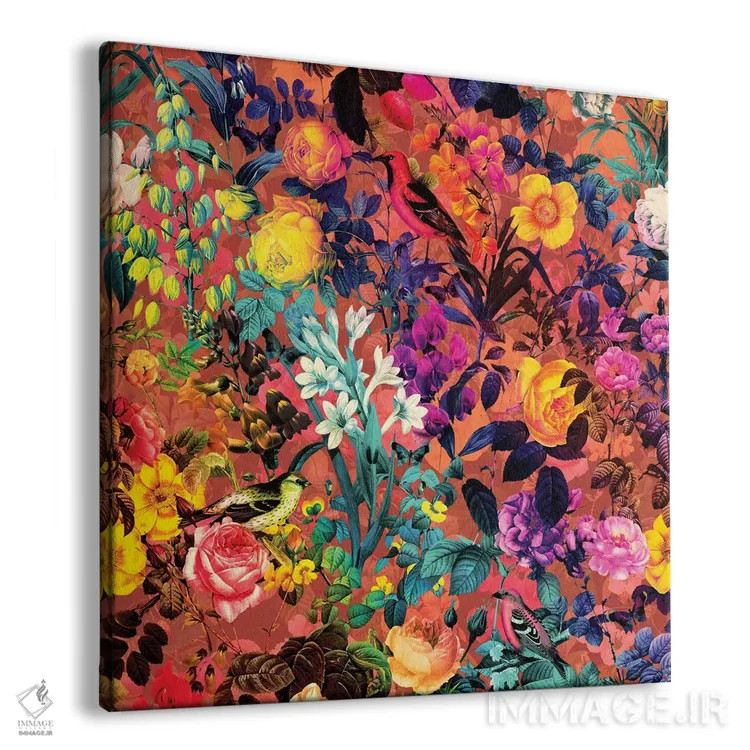 تابلو گل و پرنده II اثر برجو کورکمازیورک - نمای پرسپکتیو محصول