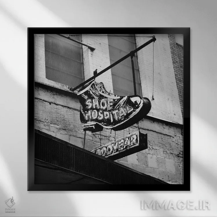 تابلو معماری آلاباما ۹ اثر بثانی یانگ - نمای قابدار مشکی