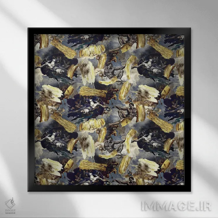 تابلو کلیسای سیستین (ایتالیا) اثر برجو کورکمازیورک - نمای قابدار مشکی