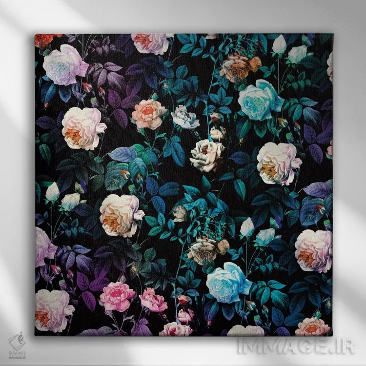 تابلو جنگل شب شماره ۱ اثر برجو کورکمازیورک - نمای روبهرو روی دیوار