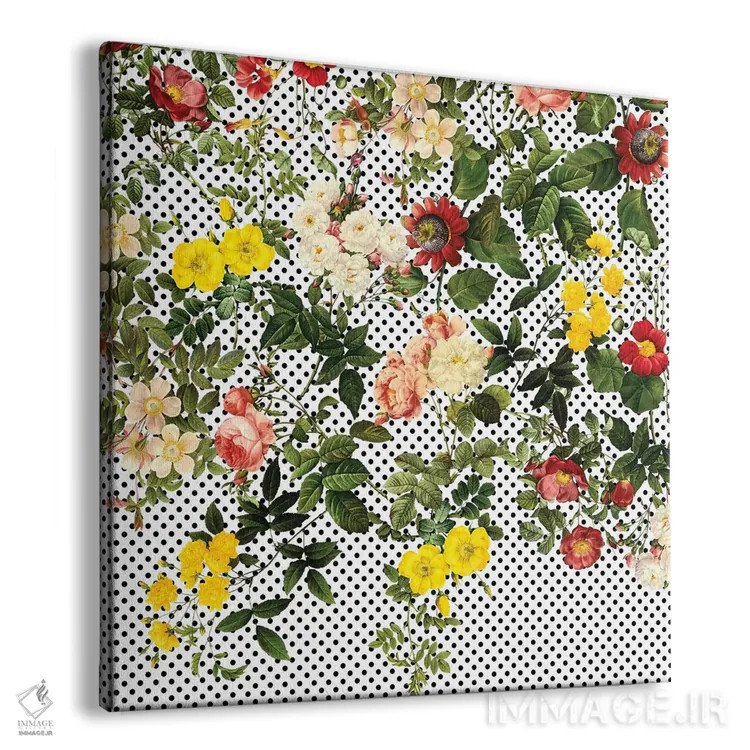 تابلو هندسه گیاهی اثر برجو کورکمازیورک - نمای پرسپکتیو محصول