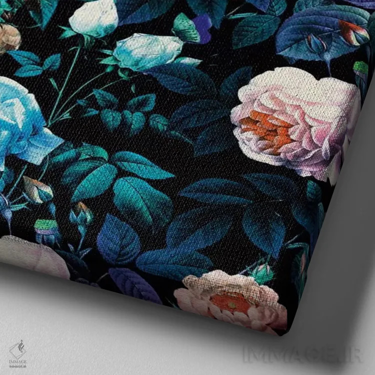 تابلو جنگل شب شماره ۱ اثر برجو کورکمازیورک - نمای نزدیک بافت بوم