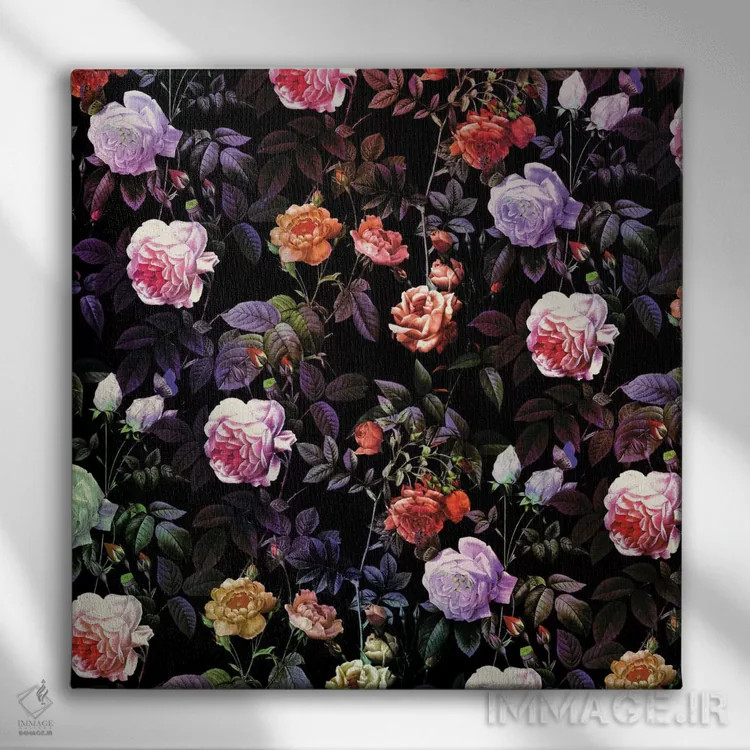 تابلو جنگل شب شماره ۳ اثر برجو کورکمازیورک - نمای روبهرو روی دیوار