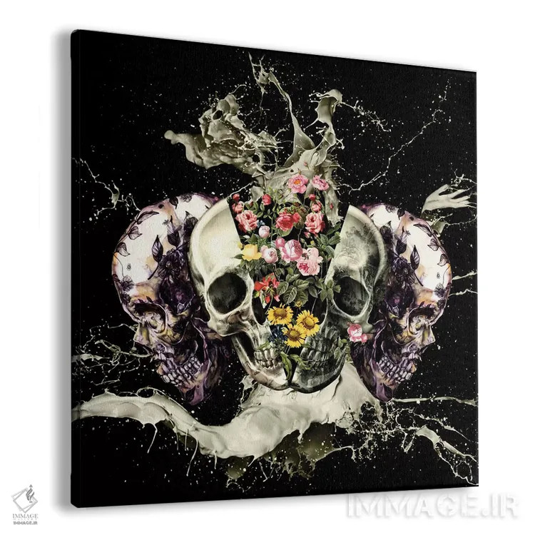 تابلو جمجمه شماره ۲ اثر برجو کورکمازیورک - نمای پرسپکتیو محصول