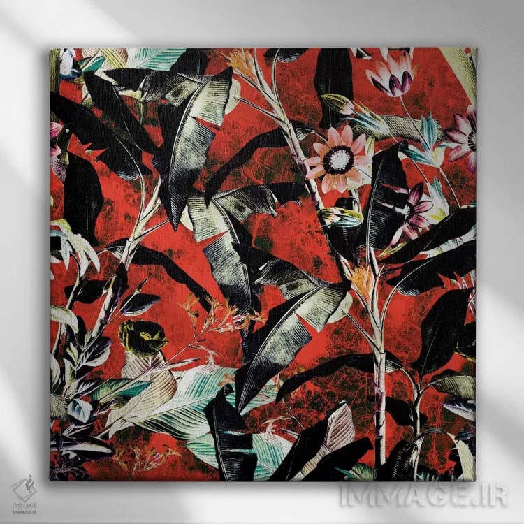 تابلو جنگل گرمسیری شماره ۲ اثر برجو کورکمازیورک - نمای روبهرو روی دیوار