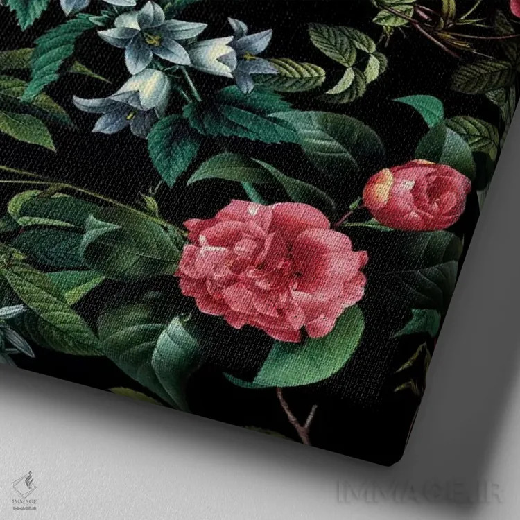 تابلو جنگل گرمسیری شماره ۳ اثر برجو کورکمازیورک - نمای نزدیک بافت بوم