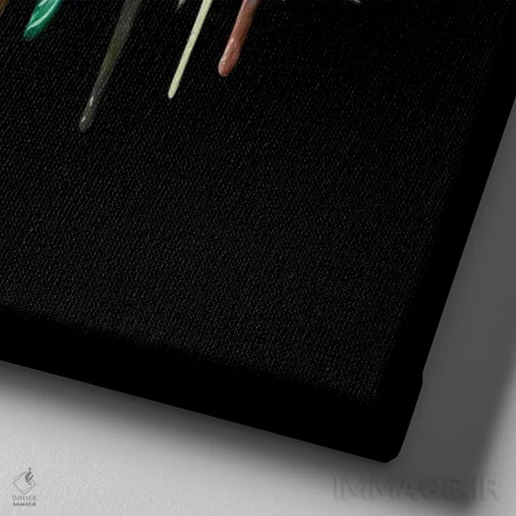 تابلو رویا اثر برجو کورکمازیورک - نمای نزدیک بافت بوم