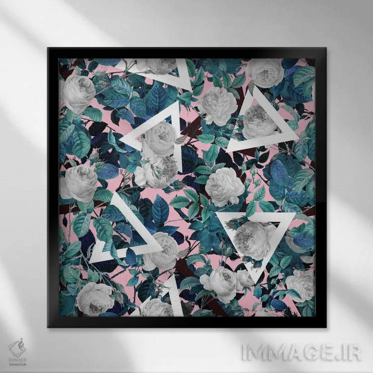 تابلو طبیعت آینده شماره ۲ اثر برجو کورکمازیورک - نمای قابدار مشکی