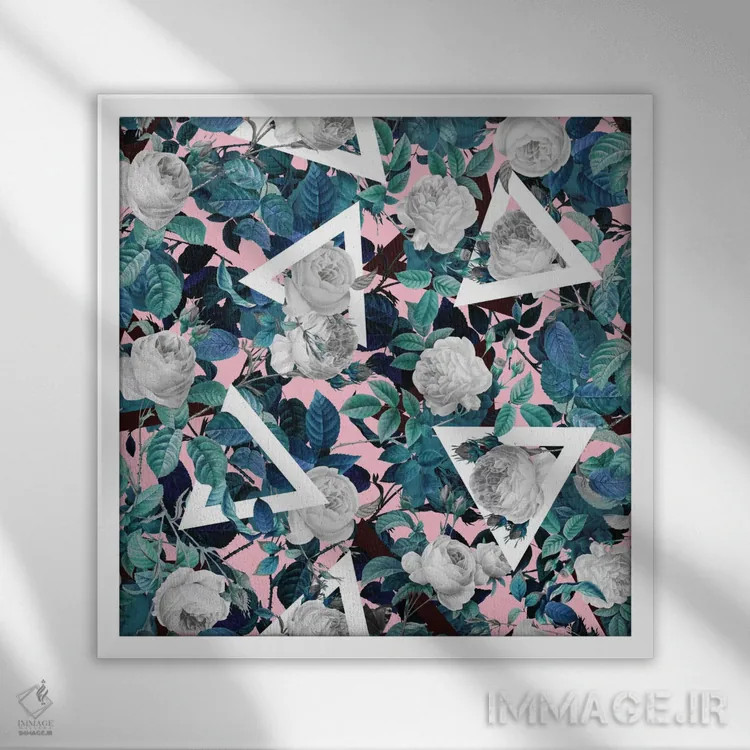 تابلو طبیعت آینده شماره ۲ اثر برجو کورکمازیورک - نمای قابدار سفید