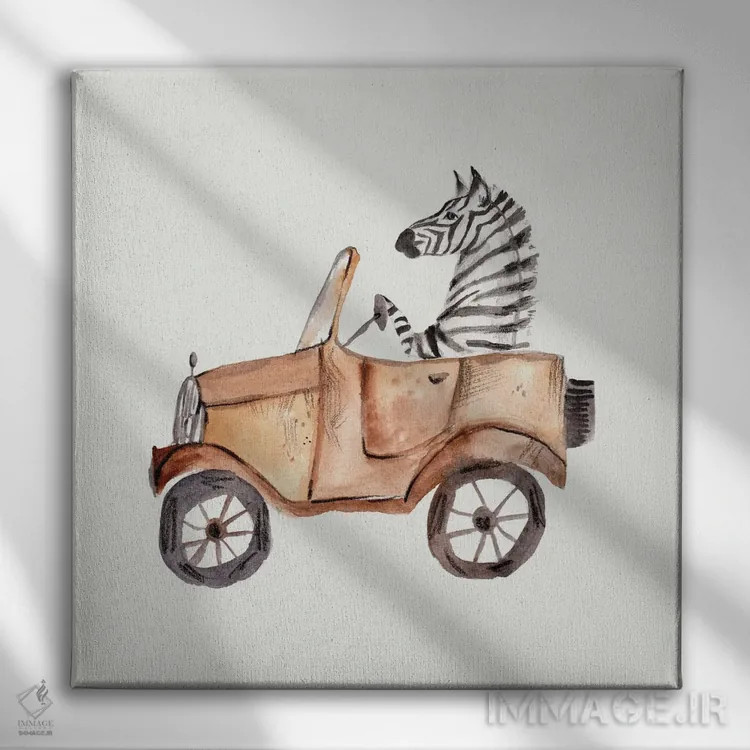 تابلو مجموعه آفریقا اثر برنادت اوربانویک - نمای روبهرو روی دیوار