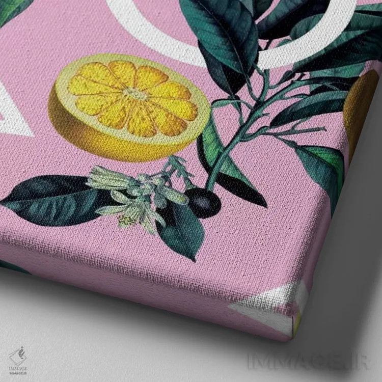 تابلو لیمو کلاسیک اثر برجو کورکمازیورک - نمای نزدیک بافت بوم