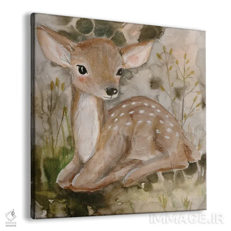 تابلو آهوچه کوچک اثر برنادت اوربانویک - نمای پرسپکتیو محصول