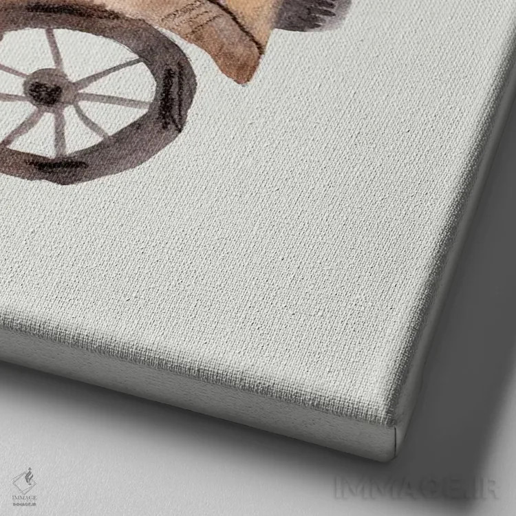 تابلو مجموعه آفریقا اثر برنادت اوربانویک - نمای نزدیک بافت بوم