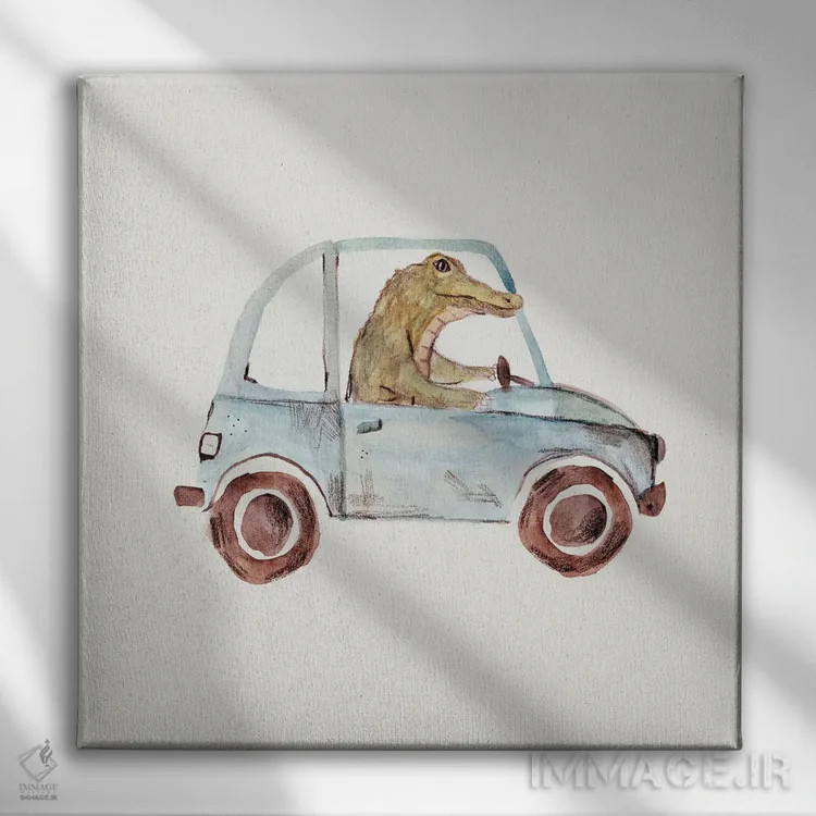 تابلو مجموعه آفریقا اثر برنادت اوربانویک - نمای روبهرو روی دیوار