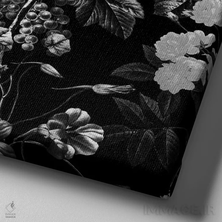 تابلو سیاه (واژه ترکی: سیاه) اثر برجو کورکمازیورک - نمای نزدیک بافت بوم