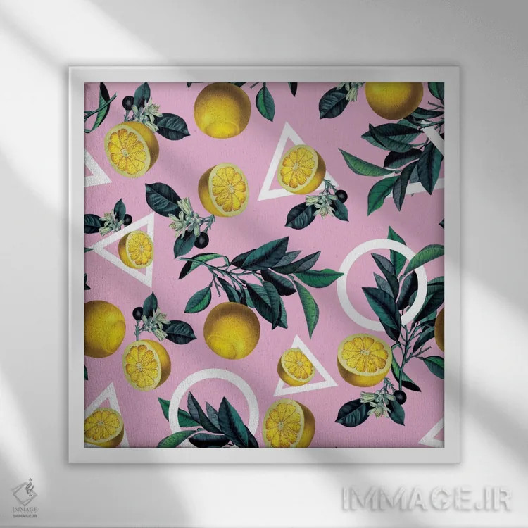 تابلو لیمو کلاسیک اثر برجو کورکمازیورک - نمای قابدار سفید