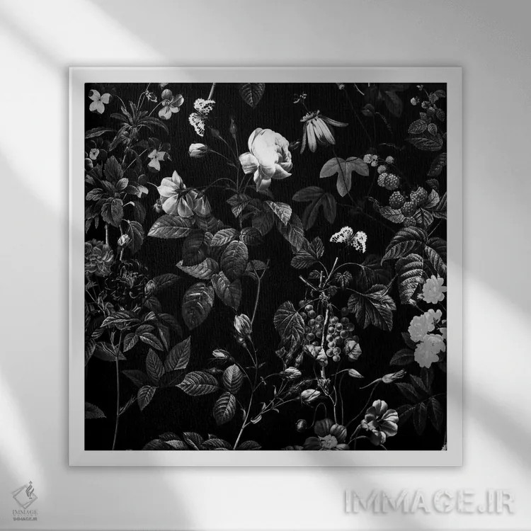 تابلو سیاه (واژه ترکی: سیاه) اثر برجو کورکمازیورک - نمای قابدار سفید