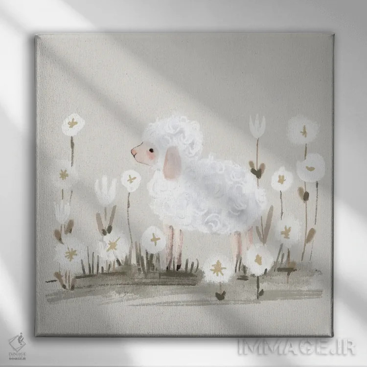 تابلو برهٔ عید پاک اثر برنادت اوربانویک - نمای روبهرو روی دیوار