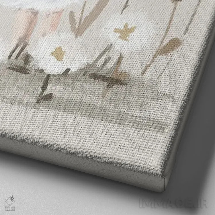 تابلو برهٔ عید پاک اثر برنادت اوربانویک - نمای نزدیک بافت بوم