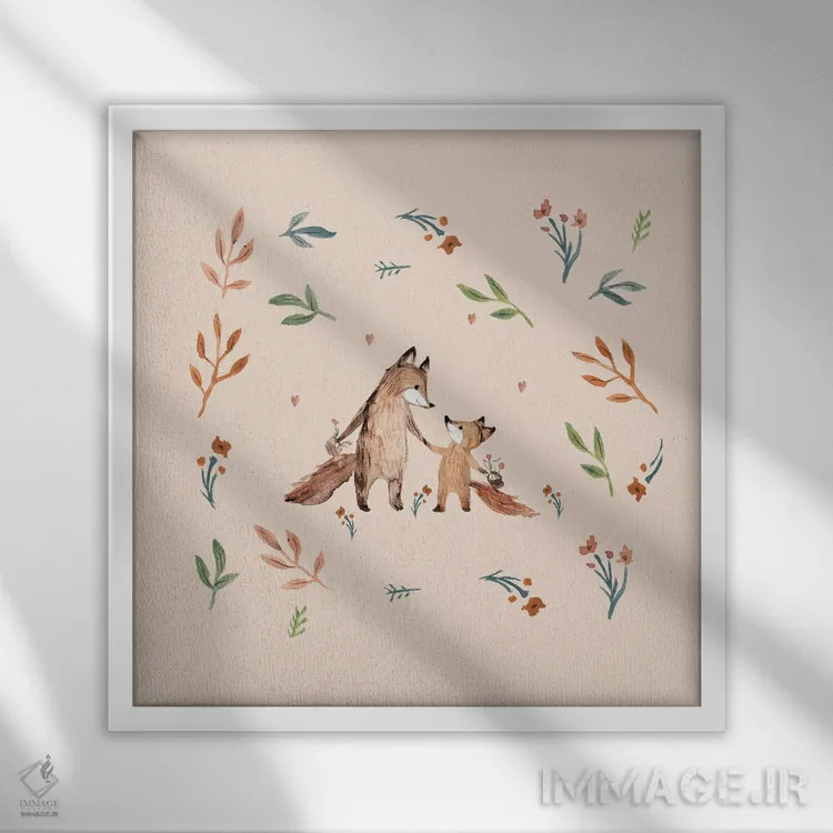 تابلو عشق پیادهرو اثر برنادت اوربانویک - نمای قابدار سفید