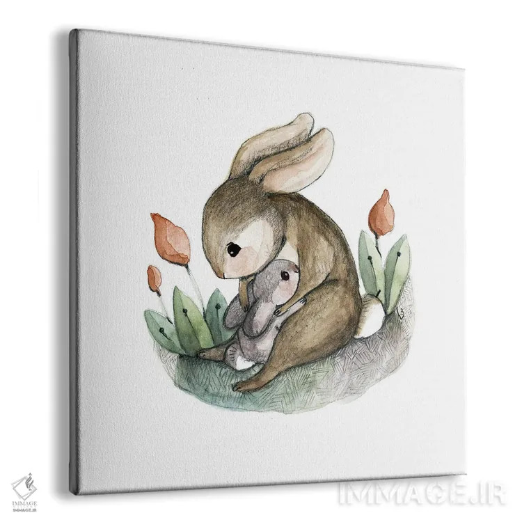 تابلو مامان و من اثر برنادت اوربانویک - نمای پرسپکتیو محصول