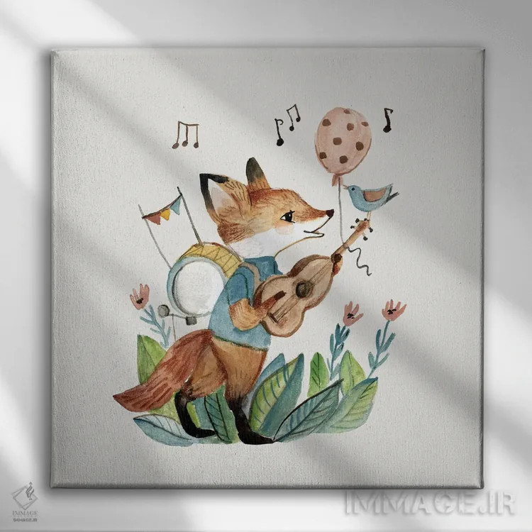 تابلو آواز برای پرندگان اثر برنادت اوربانویک - نمای روبهرو روی دیوار