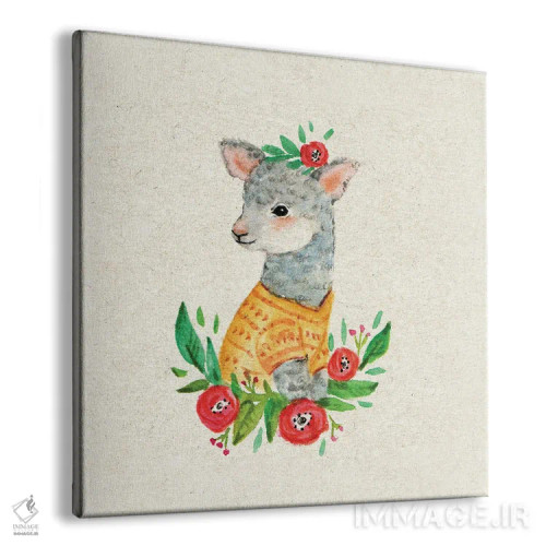 تابلو بره و گلها اثر برنادت اوربانویک - نمای پرسپکتیو محصول