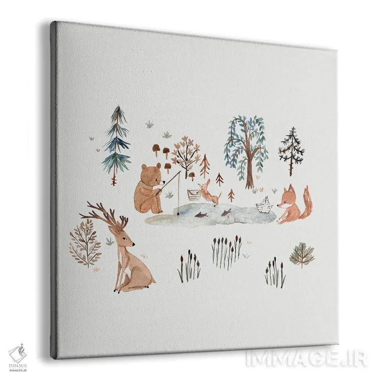 تابلو یک روز در کنار دریاچه اثر برنادت اوربانویک - نمای پرسپکتیو محصول