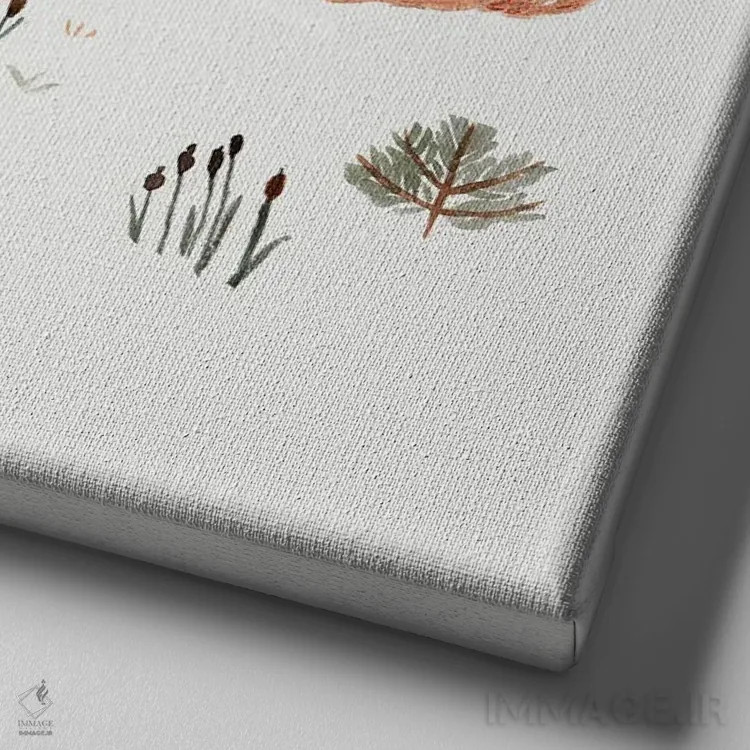 تابلو یک روز در کنار دریاچه اثر برنادت اوربانویک - نمای نزدیک بافت بوم