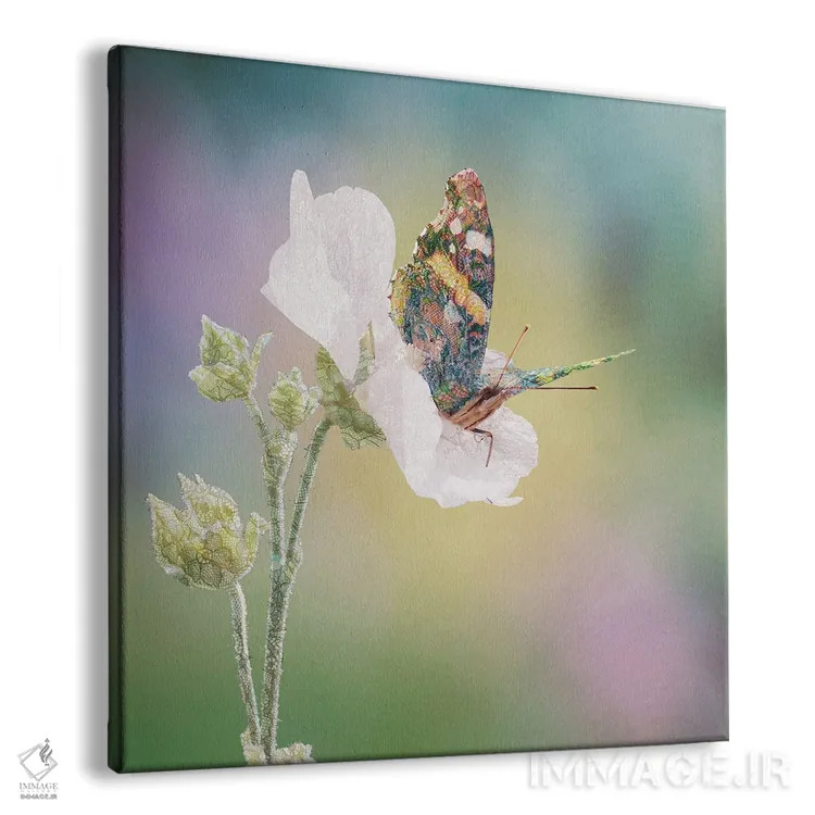 تابلو پروانهٔ بوهو اثر بابت ون دن برگ - نمای پرسپکتیو محصول