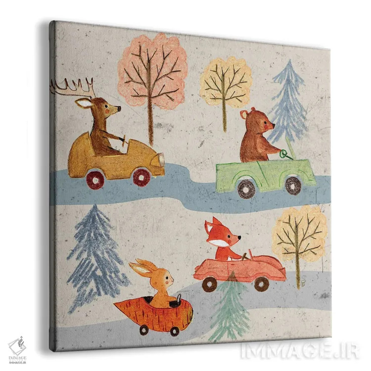 تابلو رفتوآمد جنگلی اثر برنادت اوربانویک - نمای پرسپکتیو محصول