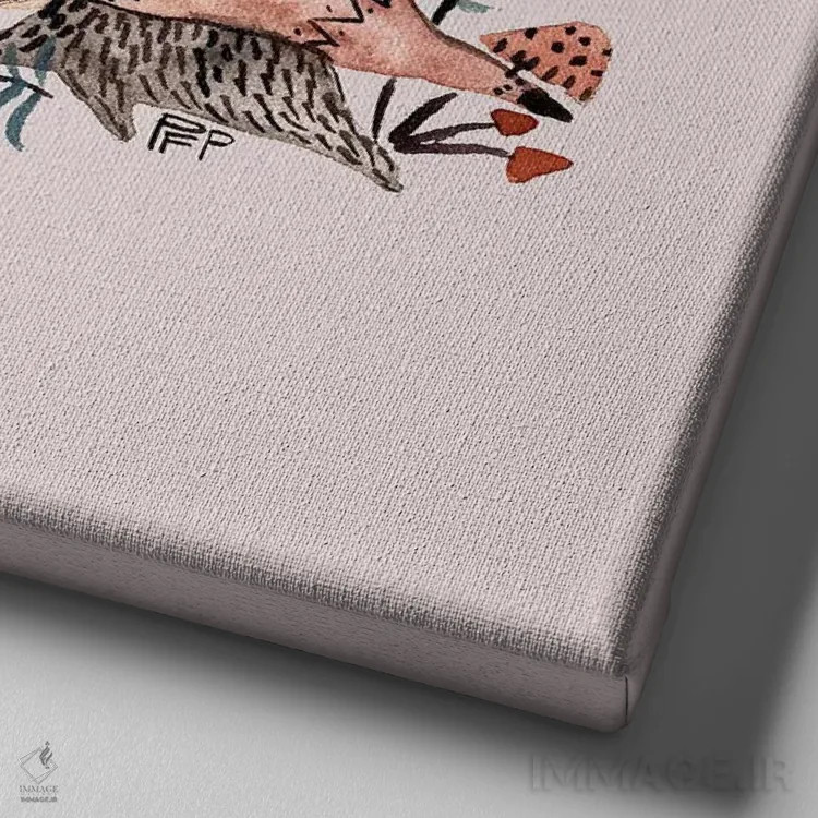 تابلو دایناسورهای قبیلهای اثر برنادت اوربانویک - نمای نزدیک بافت بوم