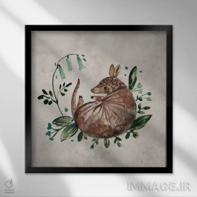 تابلو تاتو (اسم خاص؛ بدون ترجمه) اثر برنادت اوربانویک - نمای قابدار مشکی